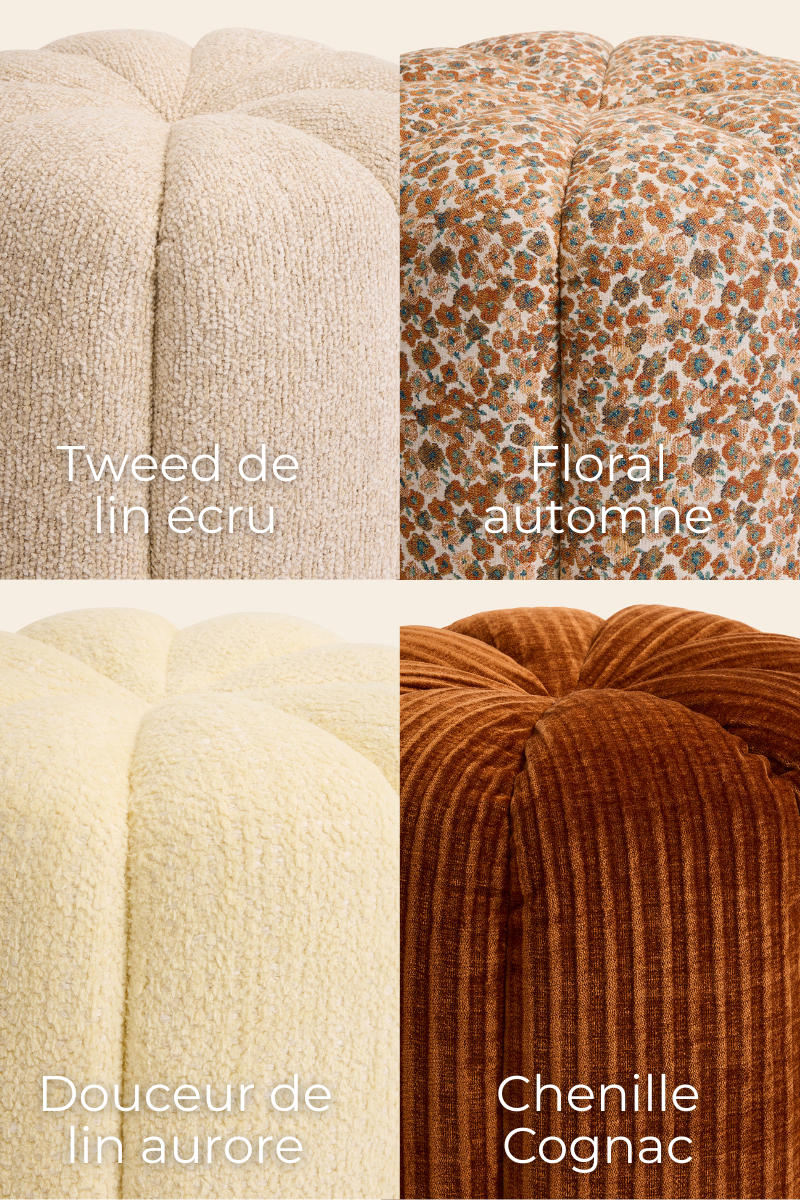 Le Claudel, c’est un design pensé pour durer, où confort et élégance se rencontrent naturellement. Ses lignes organiques lui donnent une allure simple et moderne, tandis que chaque détail reflète un vrai savoir-faire.

Le choix des matières en dit long : un velours profond qui réchauffe, un tweed texturé qui capte la lumière, et des tissus plus audacieux qui apportent une touche contemporaine.