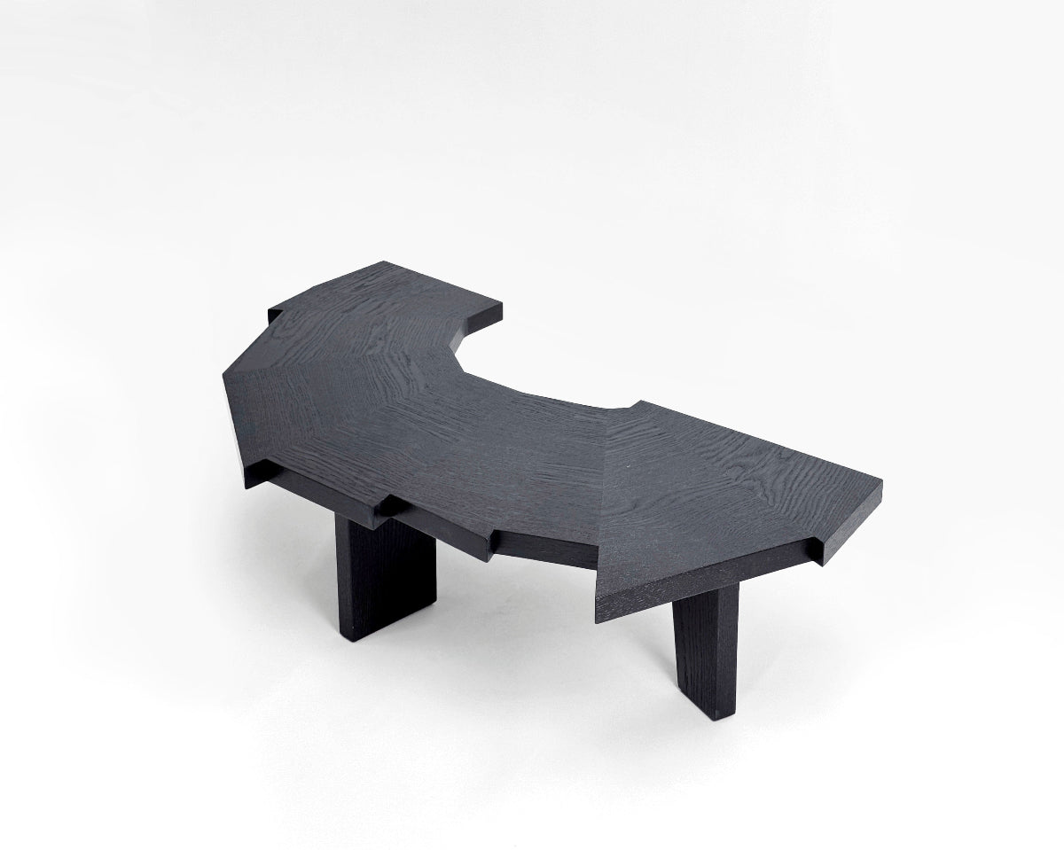 La table basse Raw dévoile un design circulaire et sculptural, pensé pour habiller l’espace avec élégance et singularité. Façonnée en bois massif (chêne, chêne teinté ébène ou noyer) chaque pièce est soigneusement sélectionnée et arrangée pour préserver l’équilibre naturel de la création.

Édités en séries diversifiées, tous les exemplaires sont uniques et présentent de légères variations de dimensions, témoignant de la matière vivante.