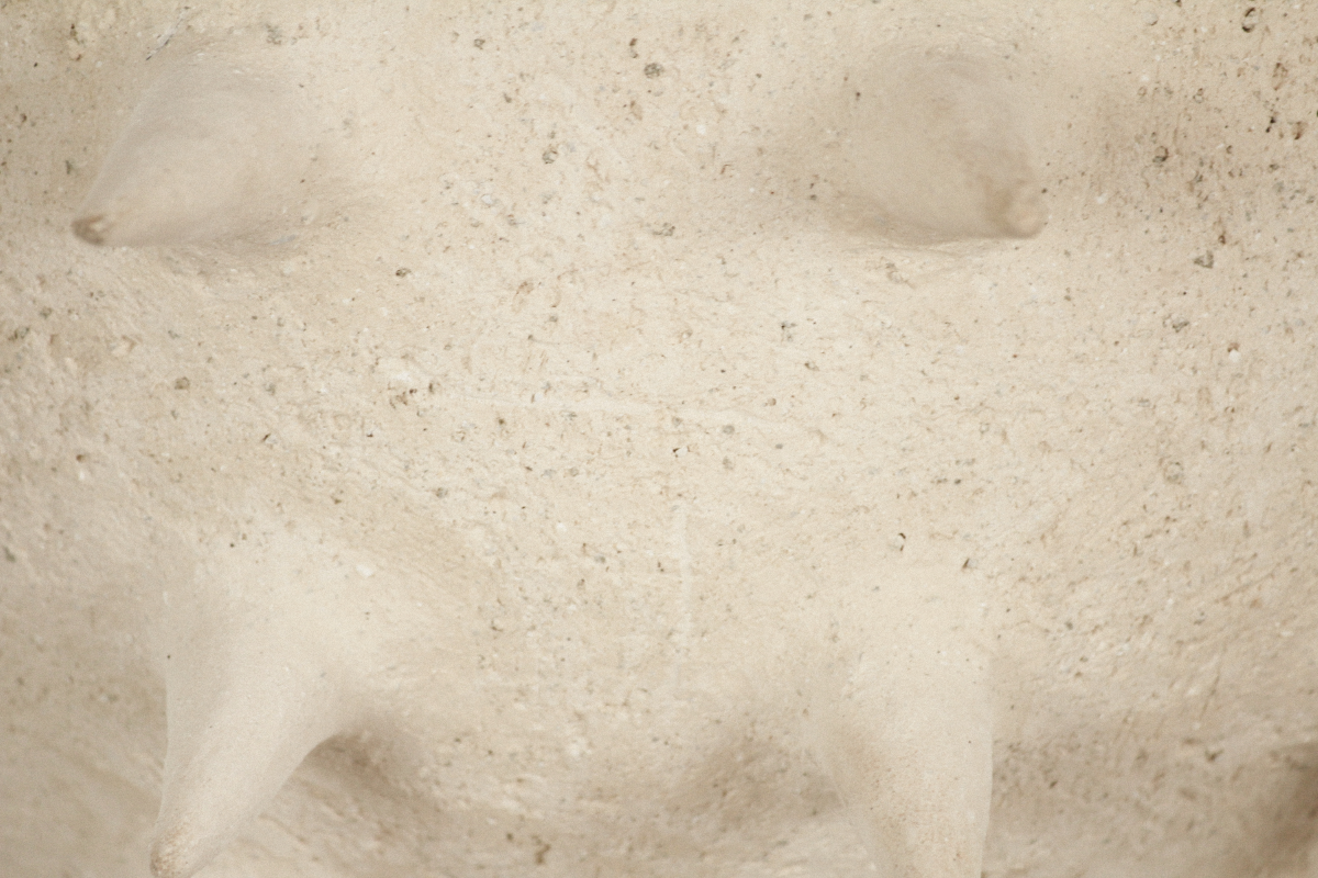 Cette applique Jupiter constituée de grès chamotte présente une texture avec des grains de sable. Chaque pièce est unique, numérotée, signée et modelée manuellement dans un grès chamotte, une argile cuite plusieurs fois entre 900 et 1400 degrés. Au cours de ce processus, l'objet devient aussi solide que la pierre. C'est par l'assemblage, le modelage, la sculpture et les différentes cuissons que l'objet se révèle.

Grâce à la céramique, Alan Louis capture l'essence particulière de l'élégance brute.