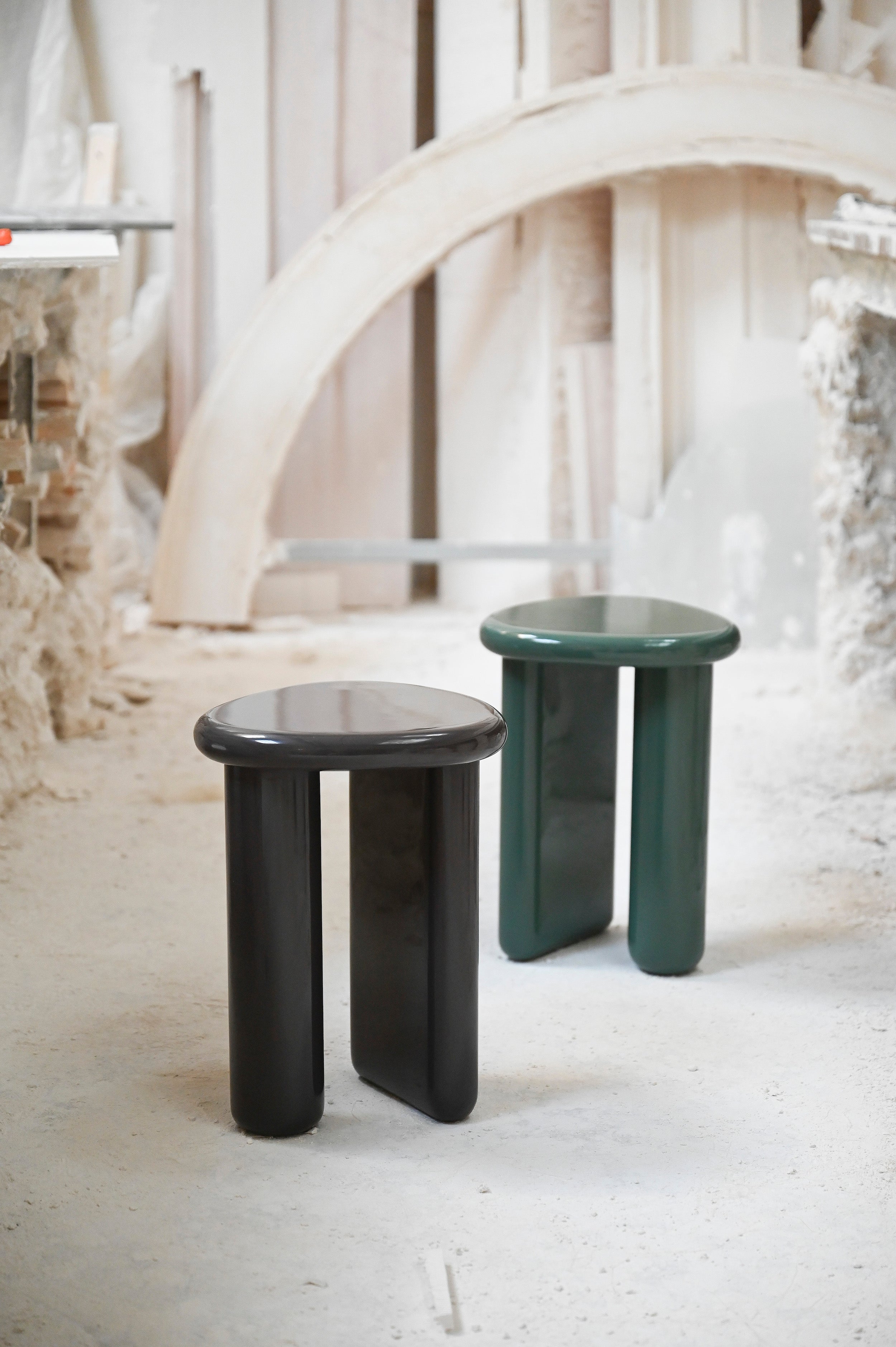 Bout de canapé Enna Noir Antique